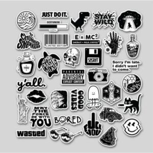 Stiker Black & White