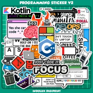 50 Stiker Pack Developer IT